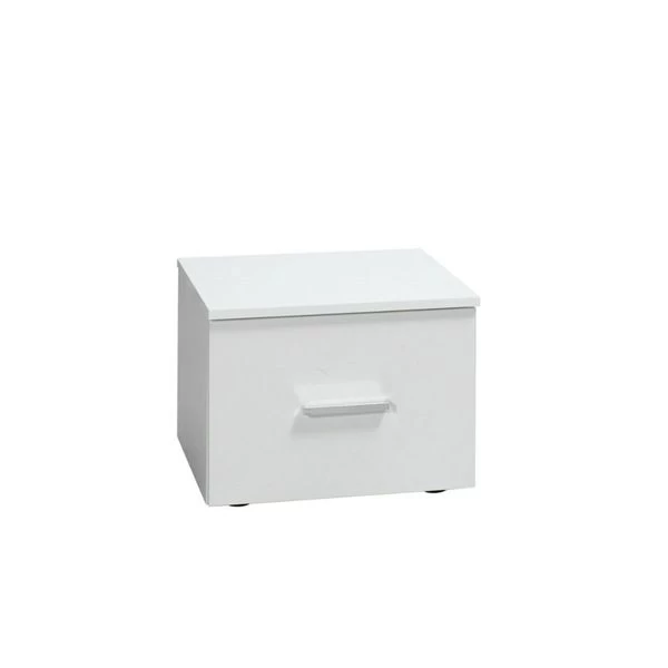 Komplett Schlafzimmer Hochglanz Weiß Mit LED Bett, Schrank, 2 X Nako 11 Komplett Schlafzimmer Hochglanz Weiß Mit LED Bett, Schrank, 2 X Nako – Bild 9