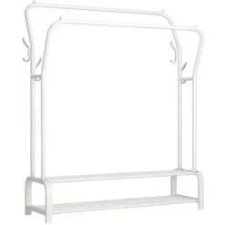 Doppelstangengarderobe Mit Schuhablage - Weiß - 11033150cm -Möbelhaus 93927530 4