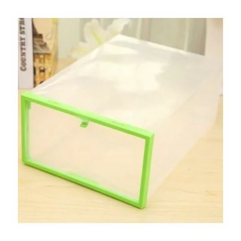 Schuhaufbewahrungsbox Durchsichtige Schubladen Einfaches Sortieren Der Box Mit Freier Kombination Zum Verdicken Home Hostel, Open Female Grün 18,3x27,5x16,4cm 4 Schuhaufbewahrungsbox Durchsichtige Schubladen Einfaches Sortieren Der Box Mit Freier Kombination Zum Verdicken Home Hostel, Open Female Grün 18,3x27,5x16,4cm – Bild 2