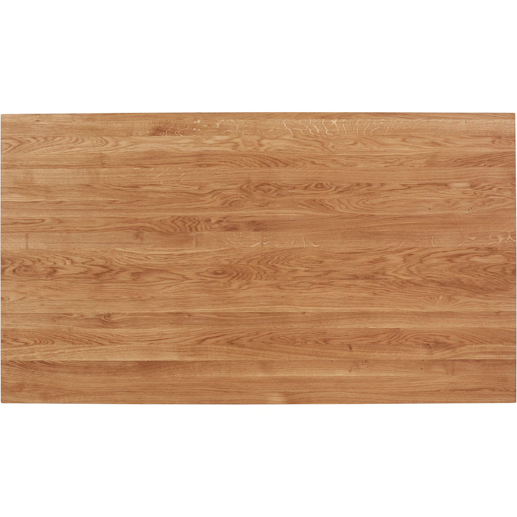 Andas Esstisch, Tischplatte Aus Massiver Eiche, FSC®- Massivholz, Gestell Aus Metall 7 Andas Esstisch, Tischplatte Aus Massiver Eiche, FSC®- Massivholz, Gestell Aus Metall – Bild 5