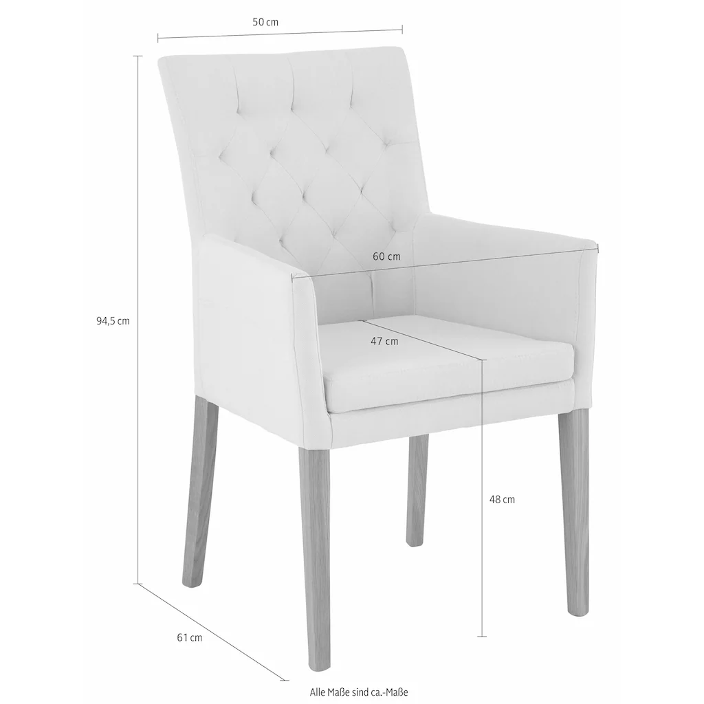 Home Affaire 4-Fußstuhl »Colorado«, Luxus-Microfaser 8 Home Affaire 4-Fußstuhl »Colorado«, Luxus-Microfaser – Bild 6