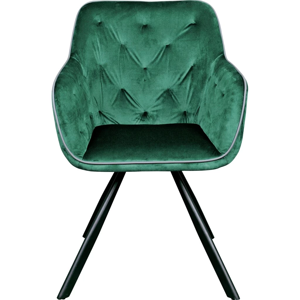 Kayoom Polsterstuhl »Stuhl Eann 125«, Samtweicher Stoffbezug 4 Kayoom Polsterstuhl »Stuhl Eann 125«, Samtweicher Stoffbezug – Bild 2