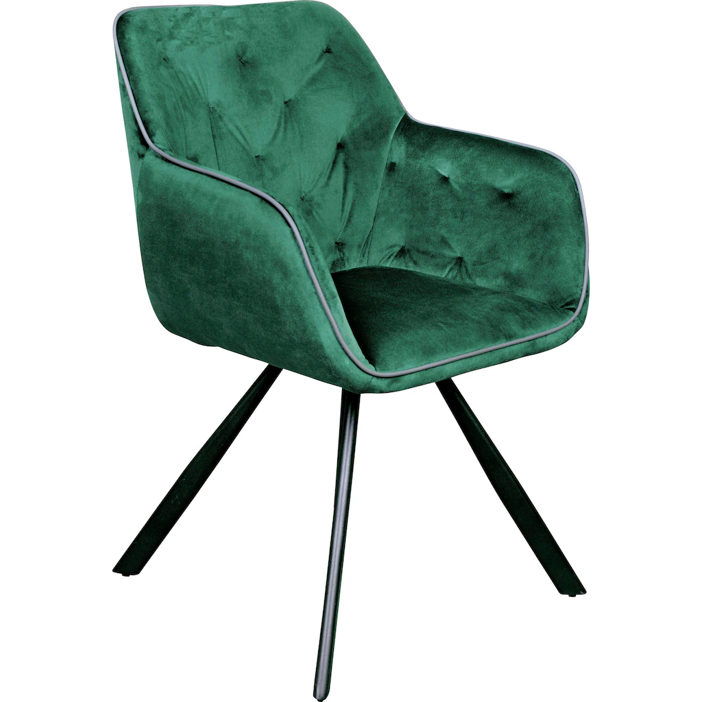 Kayoom Polsterstuhl »Stuhl Eann 125«, Samtweicher Stoffbezug 3 Kayoom Polsterstuhl »Stuhl Eann 125«, Samtweicher Stoffbezug