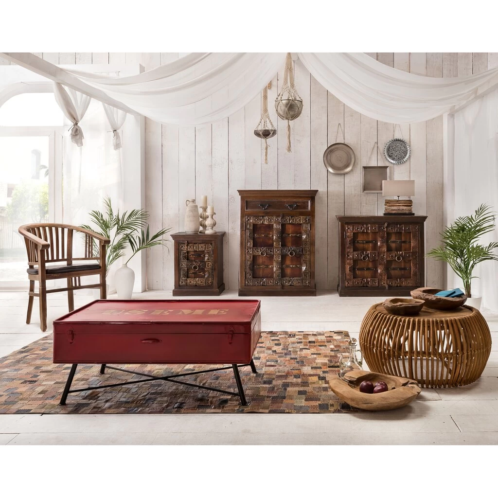 SIT Couchtisch »Rattan Vintage«, Maße (B/T/H): 60/60/45 Cm, Shabby Chic, Vintage 4 SIT Couchtisch »Rattan Vintage«, Maße (B/T/H): 60/60/45 Cm, Shabby Chic, Vintage – Bild 2