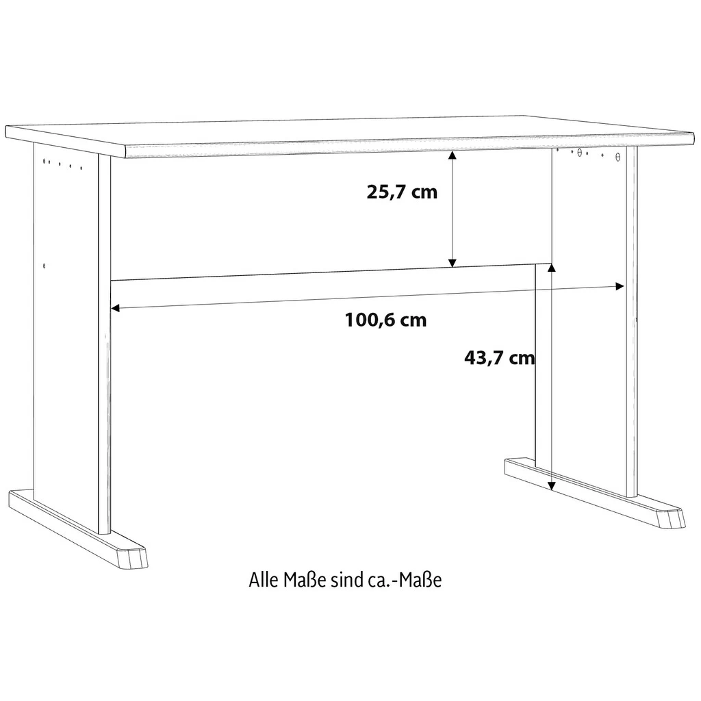 FORTE Schreibtisch »Tempra«, Breite 108 Cm 7 FORTE Schreibtisch »Tempra«, Breite 108 Cm – Bild 5