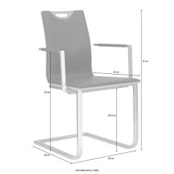 GWINNER Freischwinger »Lena«, 1 St., Stoff, Mit Armlehne, Leder- Oder Stoffbezug, Sitzkomfort, Made In Germany -Möbelhaus d8986f5bcd30b25d7d14a8abc2bdd05a