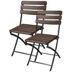 Garden Pleasure Gartenstuhl »Tabora«, (Set), 2 St., 2er Set, Stahl, Klappbar, Graphit