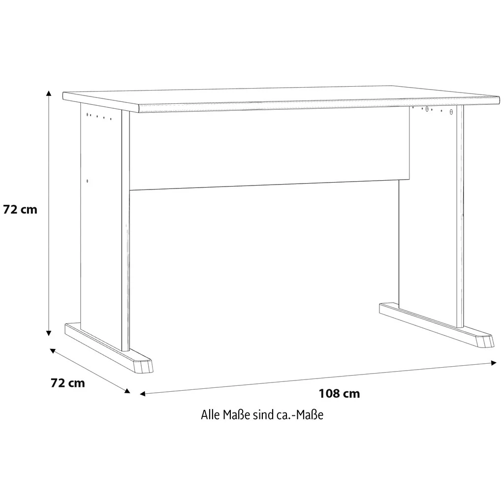 FORTE Schreibtisch »Tempra«, Breite 108 Cm 6 FORTE Schreibtisch »Tempra«, Breite 108 Cm – Bild 4