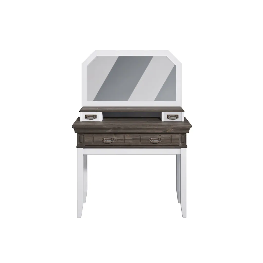 Home Affaire Schminktisch »Vinales«, Aus Massiver Kiefer, Mit Fräsungen 4 Home Affaire Schminktisch »Vinales«, Aus Massiver Kiefer, Mit Fräsungen – Bild 2